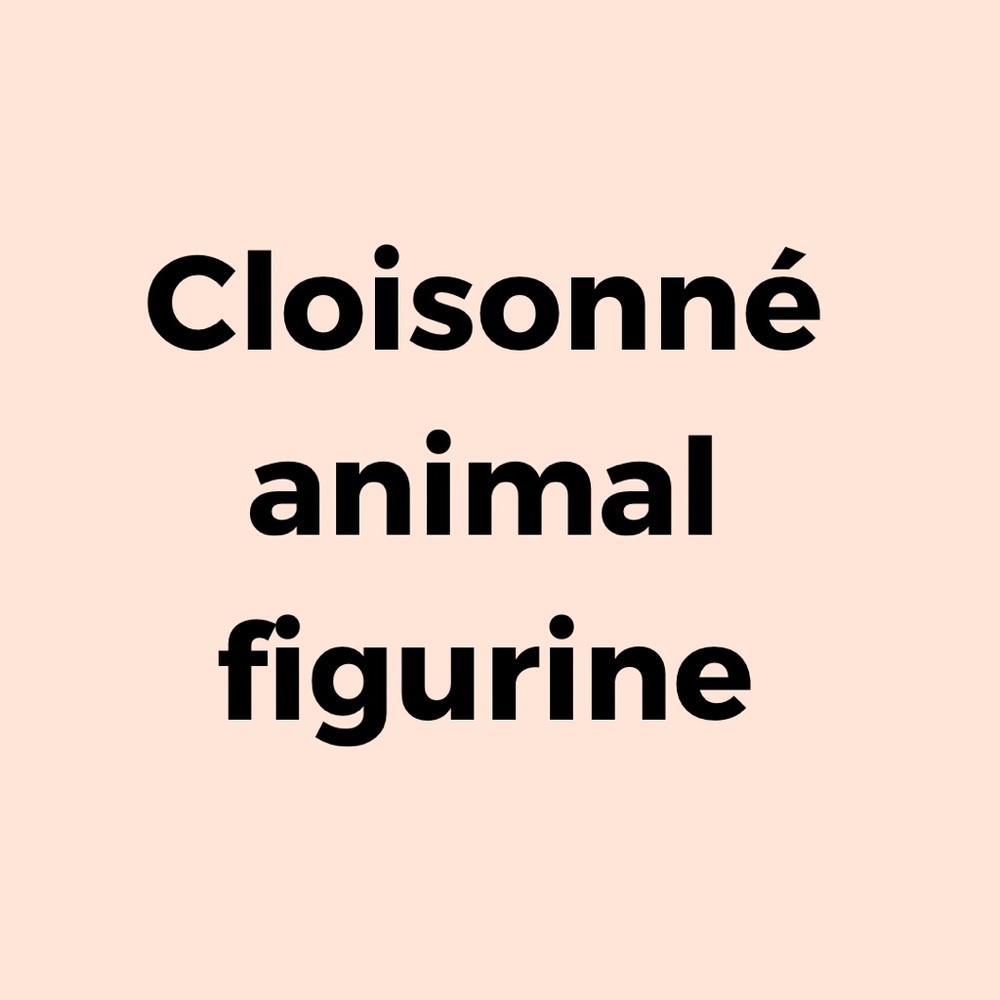 Live show purchase cloisonné figurine